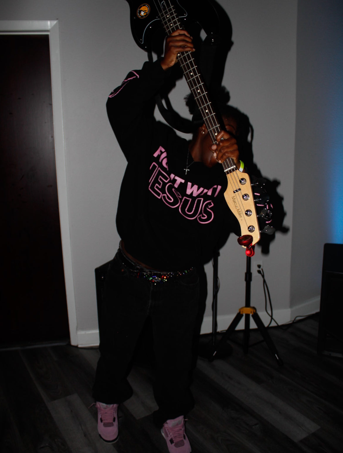 Fight with Jesus breast cancer awareness hoodie
